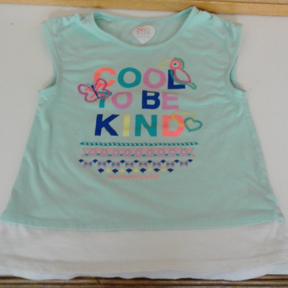 365 Kids  Girls T-Shirt  Sleeveless  Multicolor  Size 8 - Picture 2 of 11